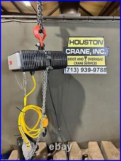 KoneCrane 1 Ton Electric Chain Hoist, XN0100018L32T1C, 20' ft lift 460V