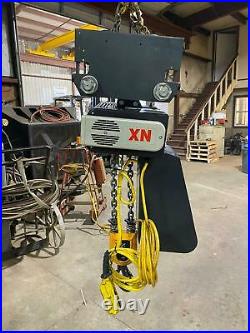 Konecrane XN20400014P16T2C 4-Ton Electric Chain Hoist, 15' Lift, 460V