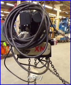 Konecranes 3 Ton Electric Chain Hoist With Motorized Trolley, Xn16300020mt16t2b