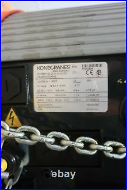 Konecranes CLX050410505 Electric Chain Hoist 750lb 3ph 0.72hp 115/208v-ac