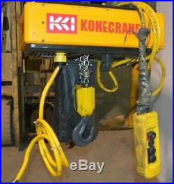 Konecranes Xn10 2 Ton Electric Chain Hoist With Pendant Control