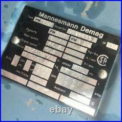 Mannesmann Demag PM8NF Chain Hoist DST3 SP2 Solo Pendant 176lb Capacity & PIAB
