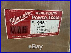 Milwaukee 9561 Professional Electric Chain Hoist 1/2 Ton Capacity, 15ft. Lift