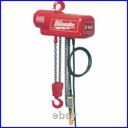 Milwaukee 9572 2 Ton Capacity 15-Foot Lift Electric Chain Hoist