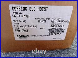 NEW Coffing SLC Hoist 500lb Electric Chain Hoist, Open Box, Never Used Great Value