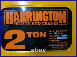 NEW Harrington ER020L 2 Ton 15' Electric Chain Hoist Lift 4000 Lb 15 Foot 15ft