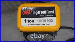 NEW Ingersoll Rand 1 Ton Electric Chain Hoist 16FPM 3PH 460V with Pendant Controls