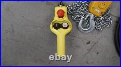 NEW Ingersoll Rand 1 Ton Electric Chain Hoist 16FPM 3PH 460V with Pendant Controls