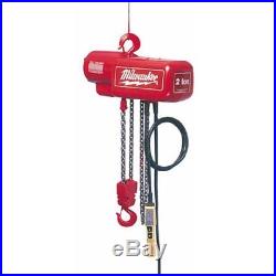 NEW MILWAUKEE 9568 1-Ton 20' Electric Chain Hoist