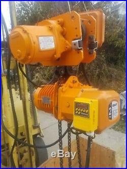 New Accolift 2 Ton Electric Chain Hoist With Motorized Trolley