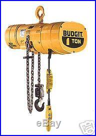 New Budgit 1-Ton Electric Chain Hoist 115 Volts