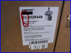 New Dayton 452R44 Electric Chain Hoist 2000 lb. Load 20 ft. Lift 115/230 volt