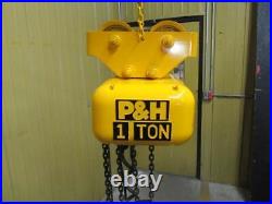 P&H ZIP II B216-71 Electric Chain Hoist 1 Ton 2000 Lbs 3 PH 230/460v 15' Lift