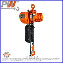 ProWinch 1 Ton Electric Chain Hoist 20ft G100 Chain M4/H3 220/440V