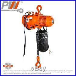 ProWinch 1 Ton Electric Chain Hoist PWR1 20ft Lift Height G100 Chain M4/H3