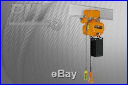 ProWinch 2 Speed 1 Ton Electric Chain Hoist Power Trolley 20 ft. G100 Chain M
