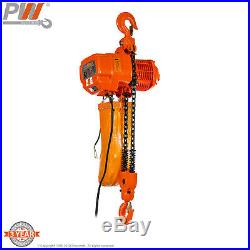 ProWinch 5 Ton Electric Chain Hoist 30ft G100 Chain M4/H3 220/440V