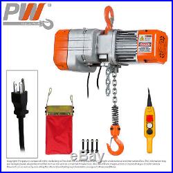 ProWinch Electric Chain Hoist 1,100 lbs. 20ft. G80 Chain withEmergency Stop 120