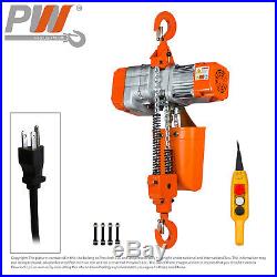 ProWinch Electric Chain Hoist 2,200 lbs. 20 ft. G80 Chain withEmergency Stop Al