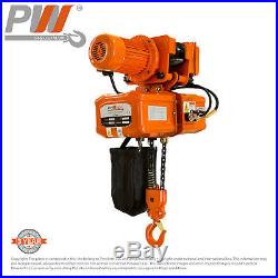 ProWinch Electric Chain Hoist Power Trolley 2 Ton 20 ft. 2 Fall 110/220V