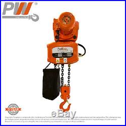ProWinch Electric Chain Hoist Power Trolley 2 Ton 20 ft. 2 Fall 110/220V