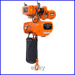 Prowinch 0.5 Ton Electric Chain Hoist 2 Speed Trolley 20ft. G100 M4/H3 230/380/4
