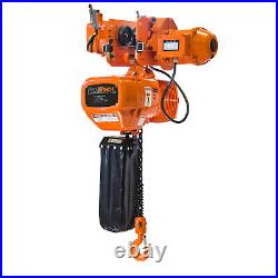 Prowinch 0.5 Ton Electric Chain Hoist 2 Speed Trolley 20ft. G100 M4/H3 230/380/4
