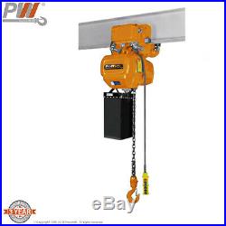 Prowinch 1 Ton Electric Chain Hoist Power Trolley 20 ft. G100 Chain M4/H3 208