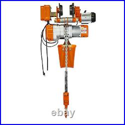 Prowinch 1 Ton Electric Chain Hoist Power Trolley 20 ft. G80 Chain M3/H2 220V