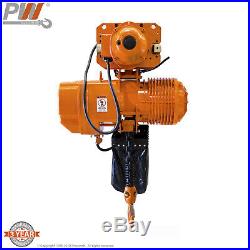 Prowinch 2 Speed 2 Ton Electric Chain Hoist Power Trolley 20 ft. G100 Chain M