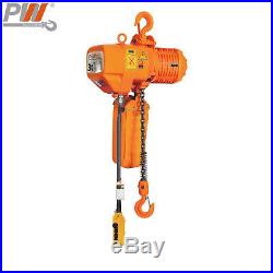 Prowinch 2 Speed 3 ton Electric Chain Hoist 30 ft. G100 Chain M4/H3 230/380/460V