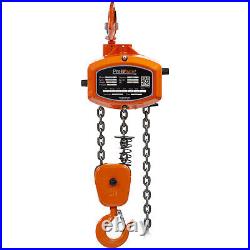 Prowinch 500 lb Electric Chain Hoist 20ft G100 Chain M4/H3 208240/440480V UL W