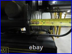 R&M Loadmate LM 25 Electric 5 Ton Chain Hoist 12' 4 Lift 460V 3PH Power Trolley