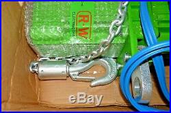 RWM W1000 T1 V1 Type F Electric Chain Hoist with PF39030010 Pendant W-Series NEW