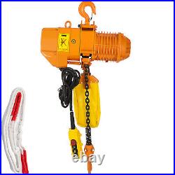 VEVOR 1 Ton Electric Chain Hoist 15' Lift 2200lbs Single Phase Hoist Crane