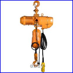 VEVOR Electric Chain Hoist 4400 lbs with 20ft 2t 110V Single Phase