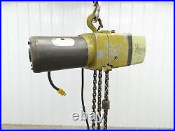 Yale 1 Ton 2000 LB Electric Chain Hoist 14' Lift 16 fpm. 1hp 115/230v 1ph