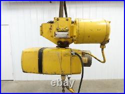 Yale 1 Ton 2000Lb Electric Chain Hoist 3Ph 230/460V 15' Lift With Power Trolley
