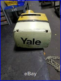 Yale 1 Ton Electric Chain Hoist 230/460 Vac 2000 Lb Capacity Kel1-10l15s1
