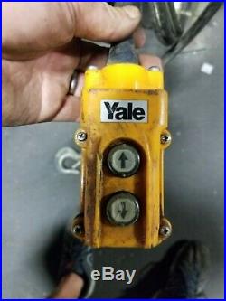 Yale 1 Ton Electric Chain Hoist 230/460 Vac 2000 Lb Capacity Kel1-10l15s1