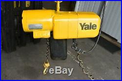 Yale 1 Ton Electric Chain Hoist with Trolly Single Phase 1 HP N6C17NZ23E