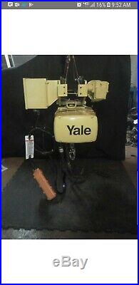 Yale 2 Ton Electric Chain Hoist With Motorized Trolley