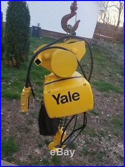 Yale 3 Ton Electric Chain Hoist With Motorized Trolley 230/460 Volts