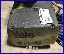 Yale Eaton 1/2 Ton Electric Chain Hoist with Pendent & Trolley, 230-460V, 3 Ph