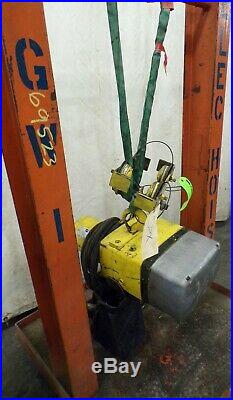 Yale, Electric Chain Hoist, 1/2 Ton, Kel 1/2-10th15s1, 1 Hp, 3 Ph, With Trolley