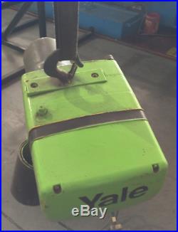 Yale Electric Chain Hoist 1 ton (2000 lbs) capacity 230/460V