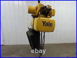 Yale Electric Chain Hoist 3 Ton 15' Lift 11 FPM Power Trolley 30 FPM 3 PH