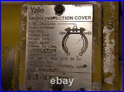 Yale Electric chain hoist 1000 lb 1/2 ton 230v 3 ph 11 feet lift 12' power cord